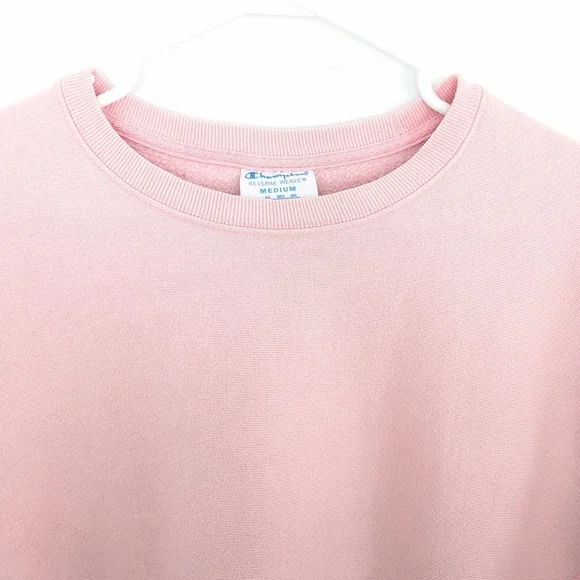 Champion Women's Thick Pink Sweatshirt In Size M - Picture 3 of 10